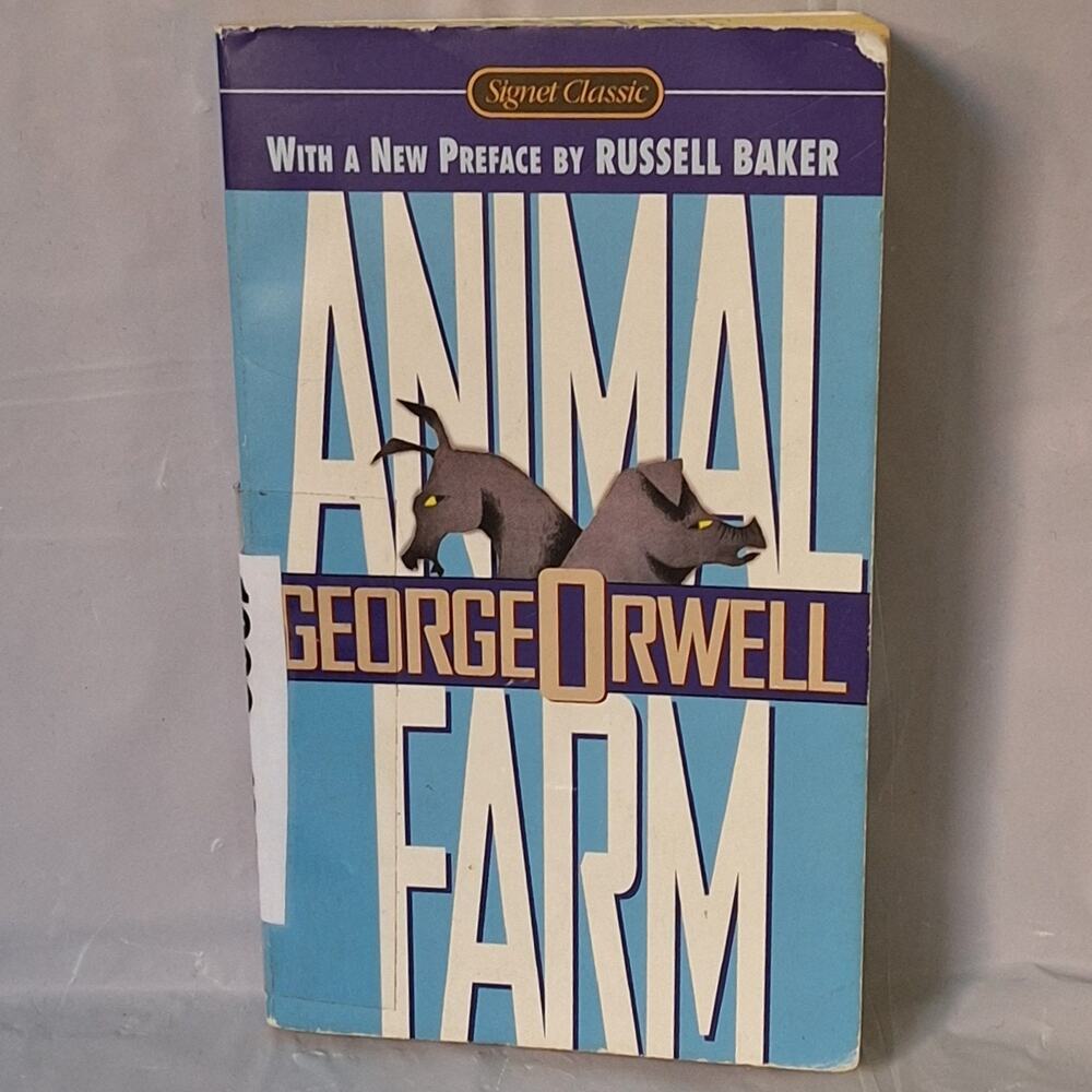 George Orwell Paperback "Animal Farm Fiction" USED GOOD
